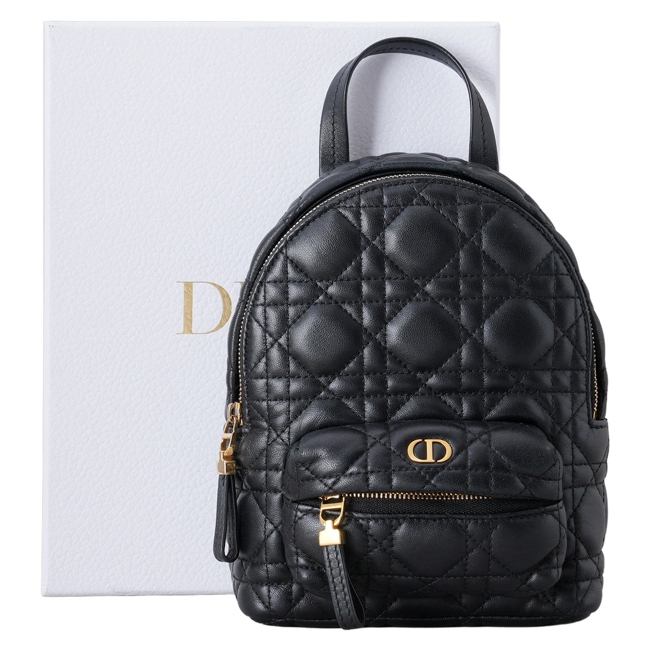 CHRISTIAN DIOR(USED)디올 램스킨 까나쥬 미니 백팩